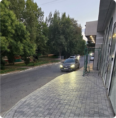 Укладка брусчатки 
