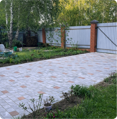 Укладка брусчатки 