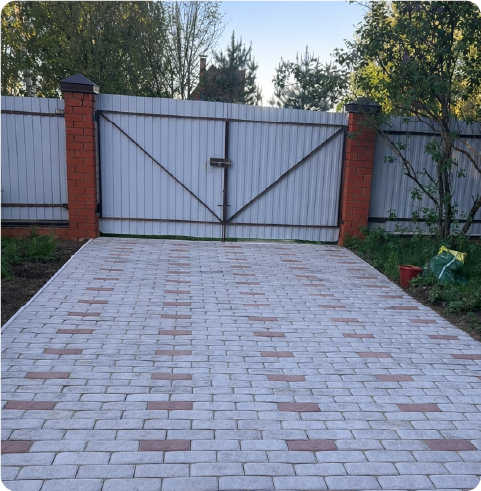 Укладка брусчатки 