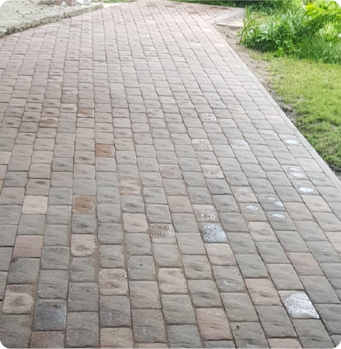 Укладка брусчатки 