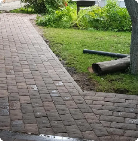 Укладка брусчатки 