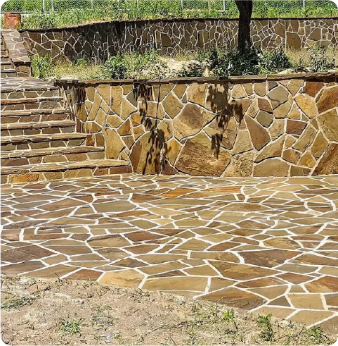 Укладка дикого камня