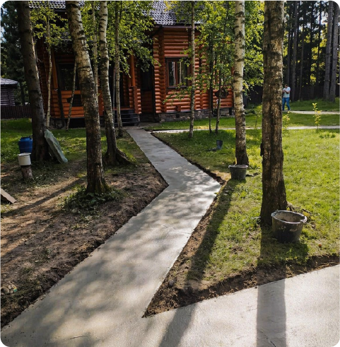 Бетонная дорожка
