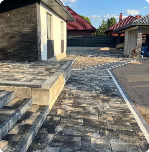 Укладка тротуарной плитки