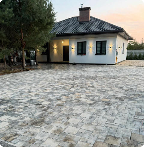 Укладка тротуарной плитки