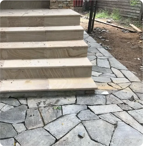 Отмостка из плитняка